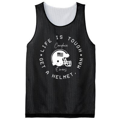 Candace Owens Wearing Life Is Tough Get A Helmet Man Mesh Reversible Basketball Jersey Tank