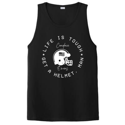 Candace Owens Wearing Life Is Tough Get A Helmet Man PosiCharge Competitor Tank