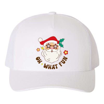 Christmas Oh What Fun Christmas Tree Xmas Pajama Party Yupoong Adult 5-Panel Trucker Hat