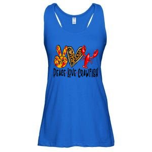 Crawfish Outfit Women Girl Craw Fish Season Leopard Love Ladies Essential Flowy Tank