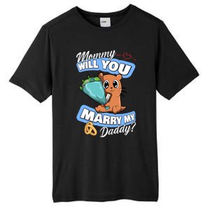 Cute Otter Wedding Offer Mommy Will You Marry My Daddy Cute Gift Tall Fusion ChromaSoft Performance T-Shirt