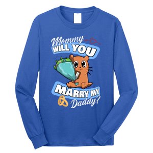 Cute Otter Wedding Offer Mommy Will You Marry My Daddy Cute Gift Long Sleeve Shirt