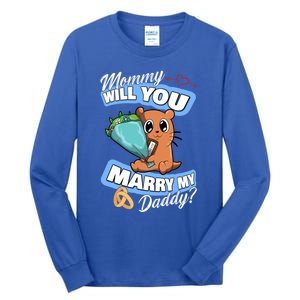 Cute Otter Wedding Offer Mommy Will You Marry My Daddy Cute Gift Tall Long Sleeve T-Shirt