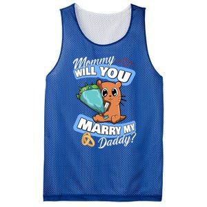 Cute Otter Wedding Offer Mommy Will You Marry My Daddy Cute Gift Mesh Reversible Basketball Jersey Tank