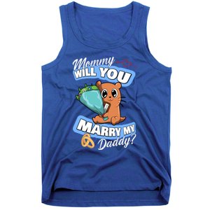 Cute Otter Wedding Offer Mommy Will You Marry My Daddy Cute Gift Tank Top