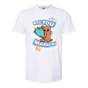 Cute Otter Wedding Offer Mommy Will You Marry My Daddy Cute Gift Softstyle CVC T-Shirt