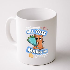 Cute Otter Wedding Offer Mommy Will You Marry My Daddy Cute Gift Coffee Mug