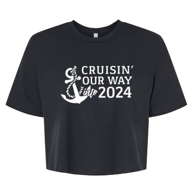 Cruising Our Way Into 2024 Cruise Bella+Canvas Jersey Crop Tee