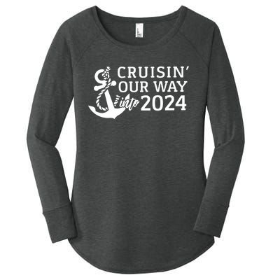 Cruising Our Way Into 2024 Cruise Women's Perfect Tri Tunic Long Sleeve Shirt