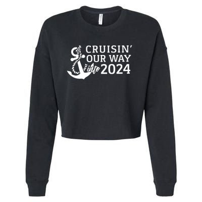 Cruising Our Way Into 2024 Cruise Cropped Pullover Crew