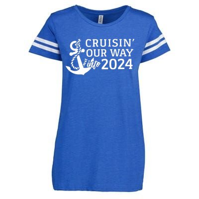 Cruising Our Way Into 2024 Cruise Enza Ladies Jersey Football T-Shirt