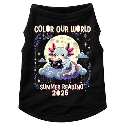 Color Our World Summer Reading Program 2025 Funny Axolotl Doggie Tank