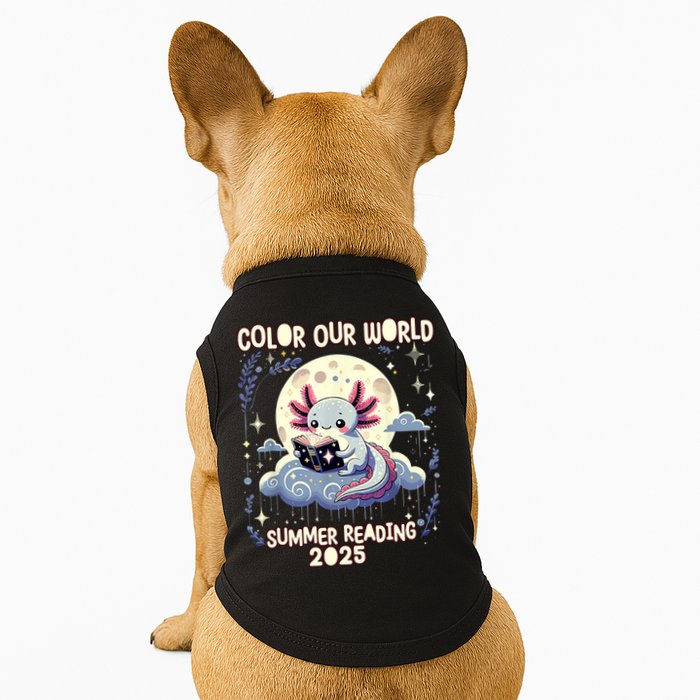 Color Our World Summer Reading Program 2025 Funny Axolotl Doggie Tank