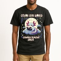 Color Our World Summer Reading Program 2025 Funny Axolotl Tall T-Shirt