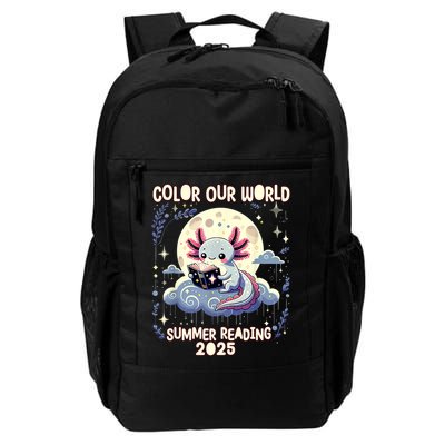 Color Our World Summer Reading Program 2025 Funny Axolotl Backpack