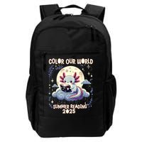 Color Our World Summer Reading Program 2025 Funny Axolotl Backpack