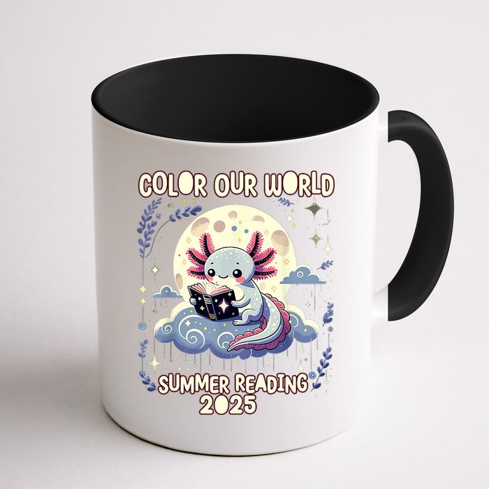 Color Our World Summer Reading Program 2025 Funny Axolotl Mug