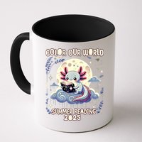 Color Our World Summer Reading Program 2025 Funny Axolotl Mug