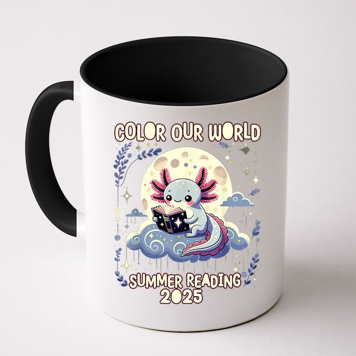 Color Our World Summer Reading Program 2025 Funny Axolotl Mug