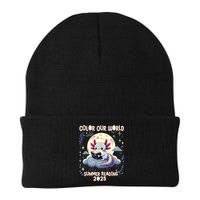 Color Our World Summer Reading Program 2025 Funny Axolotl Beanie