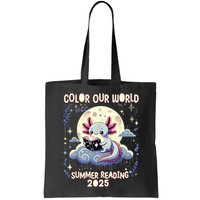 Color Our World Summer Reading Program 2025 Funny Axolotl Bag