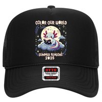 Color Our World Summer Reading Program 2025 Funny Axolotl Trucker Hat