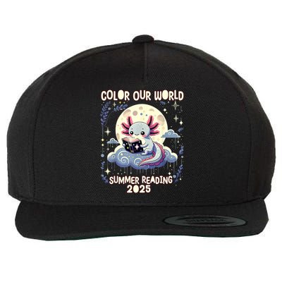 Color Our World Summer Reading Program 2025 Funny Axolotl Wool Snapback Cap