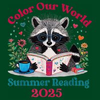 Color Our World Summer Reading Program 2025 Raccoon Mousepad