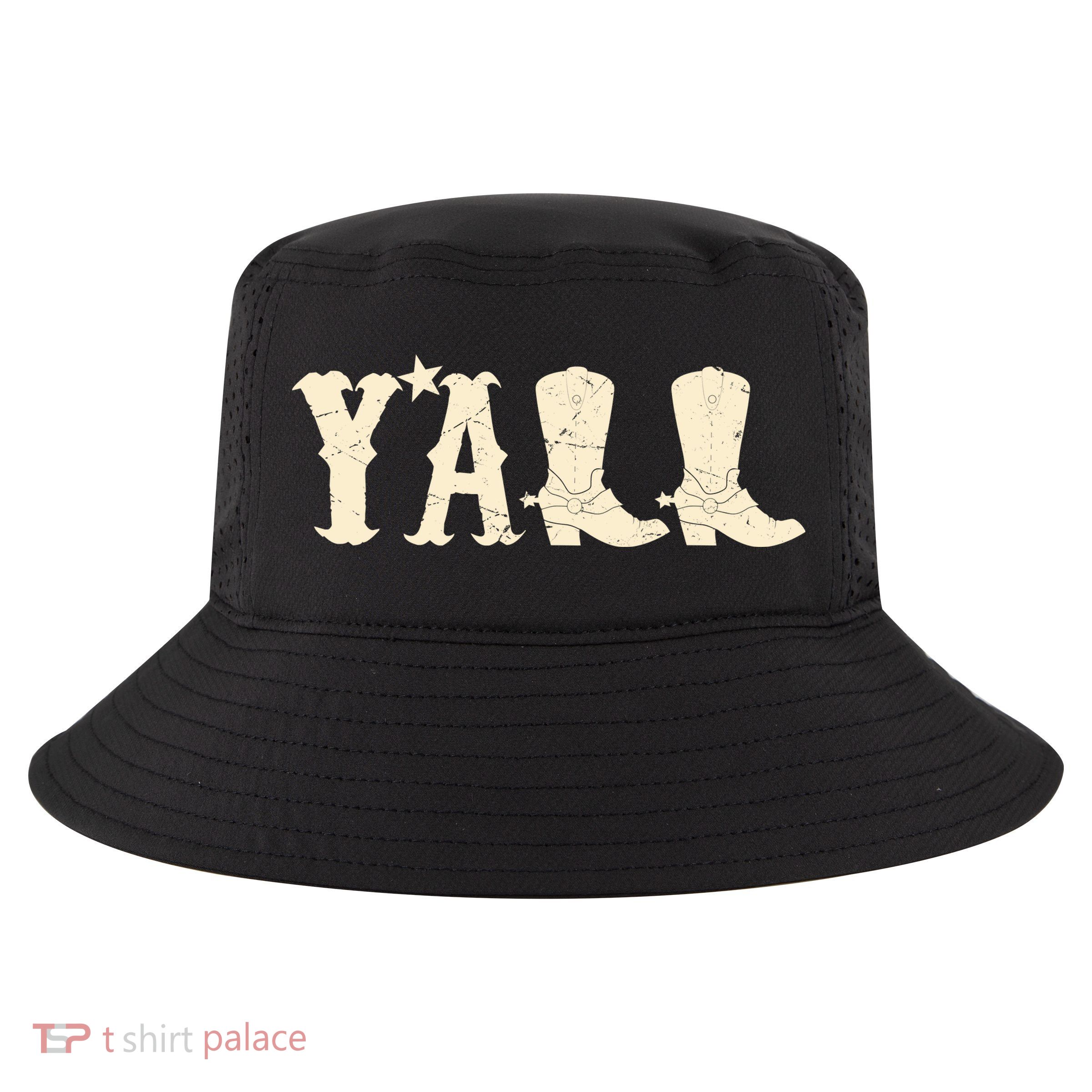 Cowboy Boots Y'ALL Cool Comfort Performance Bucket Hat