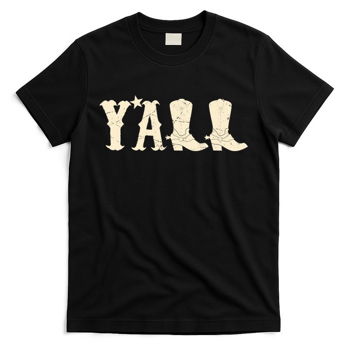Cowboy Boots Y'ALL T-Shirt
