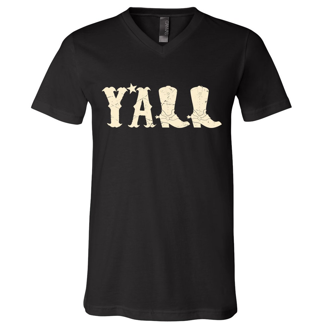 Cowboy Boots Y'ALL V-Neck T-Shirt