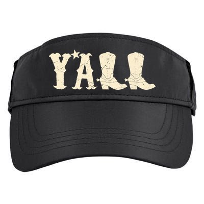 Cowboy Boots Y'ALL Adult Drive Performance Visor