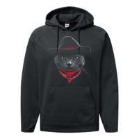 Cowboy Cat Performance Fleece Hoodie