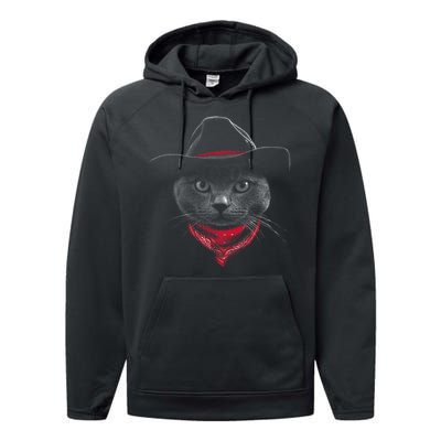 Cowboy Cat Performance Fleece Hoodie