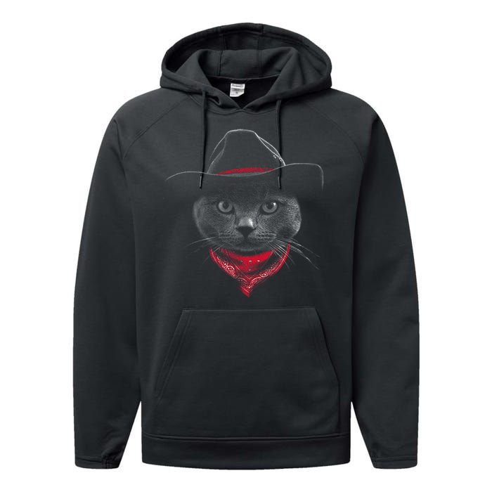 Cowboy Cat Performance Fleece Hoodie