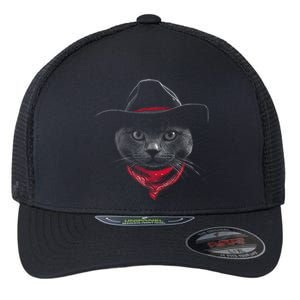 Cowboy Cat Flexfit Unipanel Trucker Cap