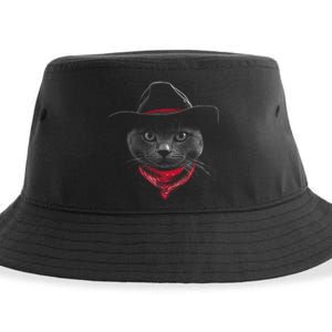 Cowboy Cat Sustainable Bucket Hat