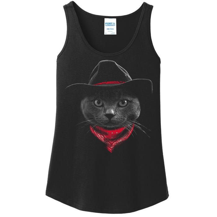 Cowboy Cat Ladies Essential Tank