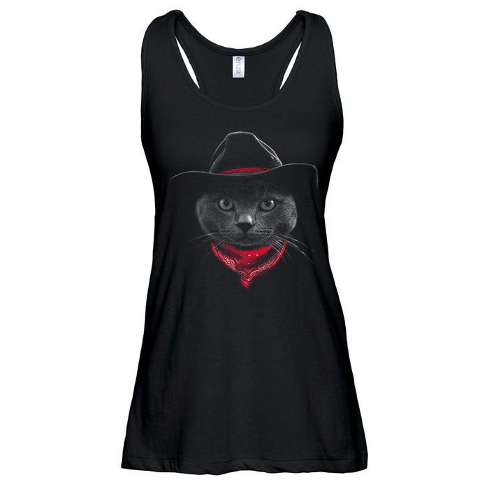 Cowboy Cat Ladies Essential Flowy Tank