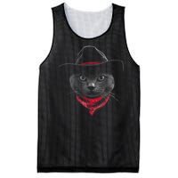 Cowboy Cat Mesh Reversible Basketball Jersey Tank