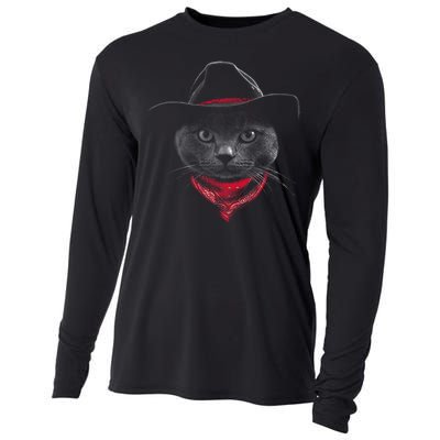 Cowboy Cat Cooling Performance Long Sleeve Crew