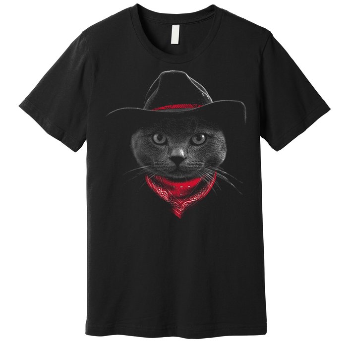 Cowboy Cat Premium T-Shirt