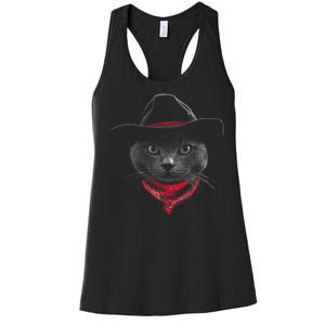 Cowboy Cat Women's Racerback Tank