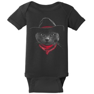 Cowboy Cat Baby Bodysuit