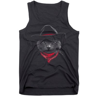 Cowboy Cat Tank Top