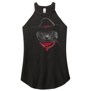 Cowboy Cat Women's Perfect Tri Rocker Tank