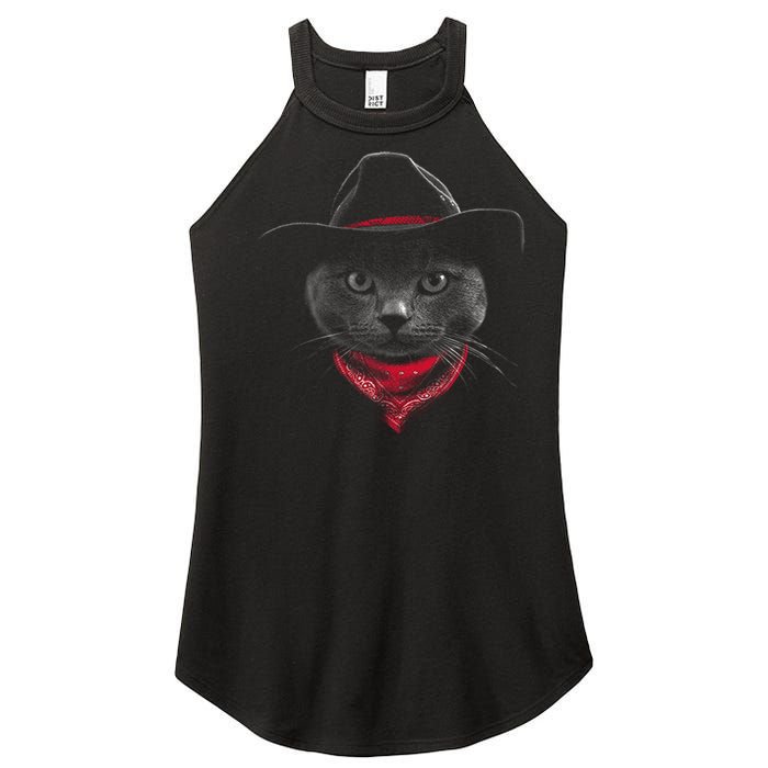 Cowboy Cat Women's Perfect Tri Rocker Tank