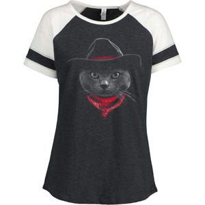 Cowboy Cat Enza Ladies Jersey Colorblock Tee