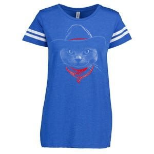 Cowboy Cat Enza Ladies Jersey Football T-Shirt