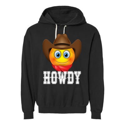Cowboy Emoji HOWDY! Garment-Dyed Fleece Hoodie